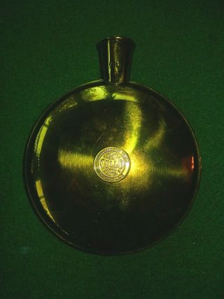 Vintage Brass Cello Sanitary Hot Water Bottle 1912 Canteen A.  S.  Campbell Co.