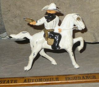 Vintage Barclay Lead Cowboy / Manoil Bandit On Horse