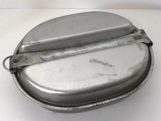 Vintage Wwii Us Military Issue Mess Kit Marked Us Massillon Al Co 1945
