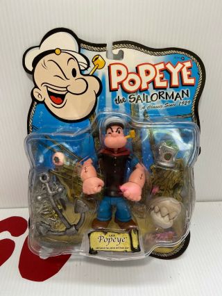 Popeye The Sailor Man Classic Popeye Series 1 5” Figure 2001 Mezco