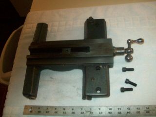 Heavy Cast Iron & Steel Saddle Assembly From Vintage 10 " Logan 820 Metal Lathe