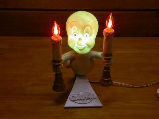 1996 Casper The Friendly Ghost Vintage Candelabra Light Up Lamp Halloween
