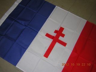 100 Reproduced Wwii 1939 - 1945 Flag Of France Ensign 3x5ft French Paris