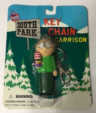 1998 Comedy Central South Park Character Mr Garrison Key Chain Nib