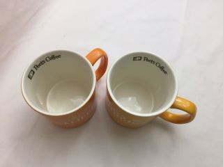Peet ' s Coffee Mug Set of 2 California and Los Angeles Ceramic 16 oz 2
