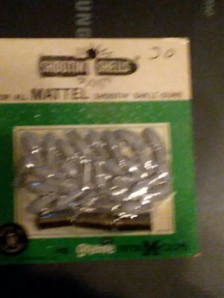 Vintage 1958 Mattel Shootin Shells Greenie Pak On Card
