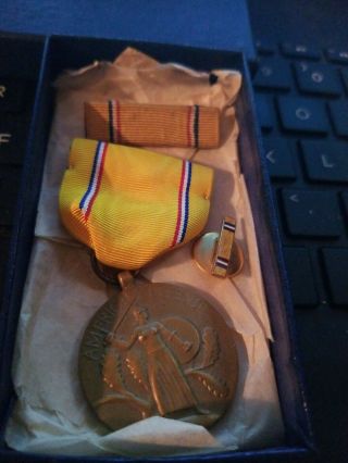 American Defense Service Medal,  Ribbon,  Lapel Pin - - See Store - -