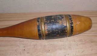 Vintage Antique Wood Exercise Juggling Carnival Circus Bowling Pins Clubs 2