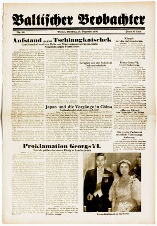 1936 Trial Of David Frankfurter,  Who Killed Wilhelm Gustloff German Newspaper
