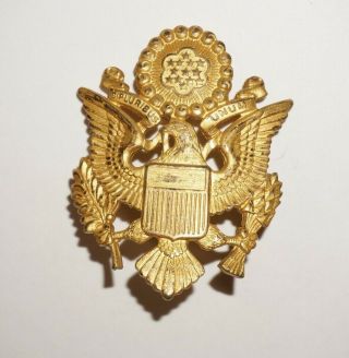 Wwii Us Army Officer Cap Badge Hat Badge M3904