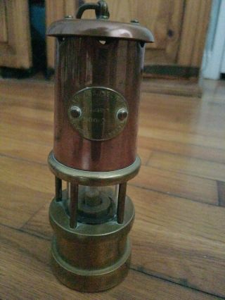 Vintage Hockley Lamp & Limelight Co.  Brass W.  Va.  Coal Miners Lamp