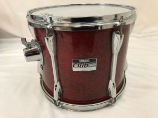 Yamaha Club Custom Vintage 12x10,  12 " Rack Tom Drum Deco Red Mij Japan