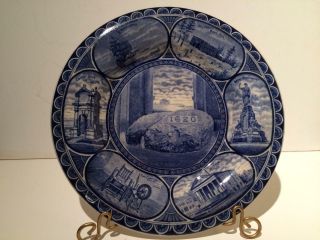 Rowland And Marsellus Staffordshire Plate,  Plymouth Rock,  1620