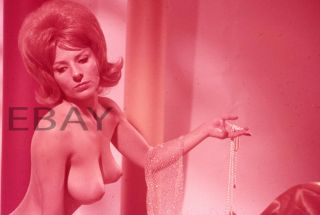 Nude 35mm Transparency Slide Busty Woman Vintage 1950 