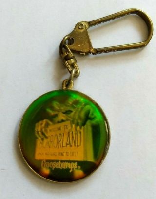 Official Goosebumps R.  L.  Stine 3d Hologram Keychain - Escape From Horrorland