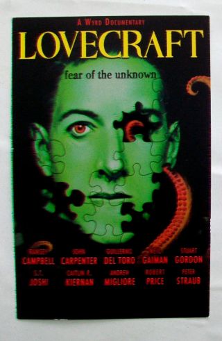 H.  P.  Lovecraft Fear Of The Unknown Sell Sheet Pcd John Carpenter Ramsey Campbell