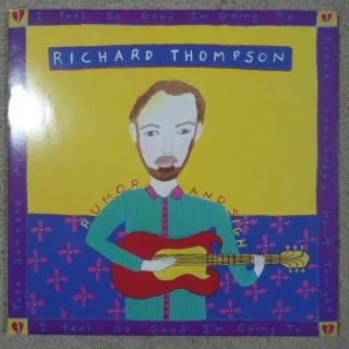 Richard Thompson - Rumor And Sigh - Great Nm Lp - 1991 European Pressing