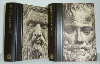 Plato Aristotle Republic Ethic 2 Volume Set Folio Society W/ Slipcases