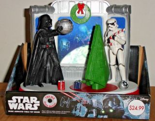 Star Wars Darth Vader And Stormtrooper Tabletop Christmas Scene Lights,  Animation