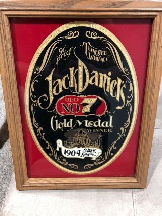 Jack Daniels 1904 St Louis Worlds Fair Expo Gold Medal Winner Sign
