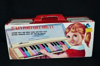 Sunrise Portable Organ 27 Key Vintage 60 