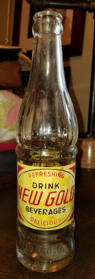 Vintage Gold Btlg Co Beverages Soda Bottle Baltimore Md