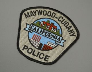 Maywood - Cudahy California Police 2003 Version Patch,  Los Angeles County Ca
