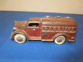 Early 1900’s A.  C.  Williams Red Cast Iron Gasoline Tanker Truck