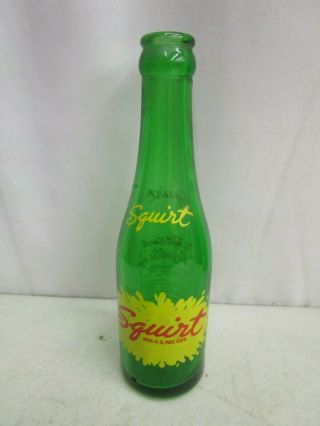 Vintage Acl Squirt Soda/pop Glass Bottle 7 Oz.  (omaha,  Nebraska)