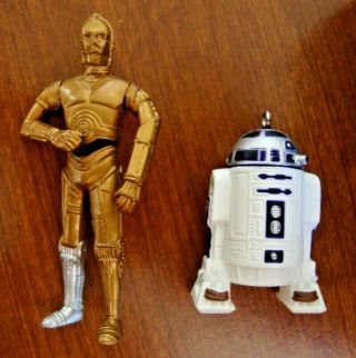 1997 Hallmark Keepsake Ornament STAR WARS C - 3PO & R2 - D2 Miniature Droids w/Box 3