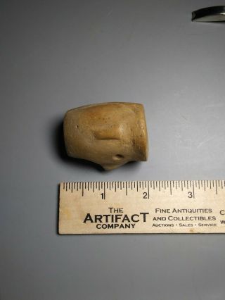 Indian Artifact G10 Fine Fort Ancient Pipestone Human Vase Effigy Pipe Oh
