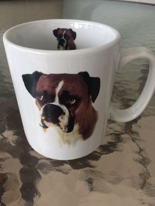 Boxer Bow Wow Meows Ceramic Coffee Mug Tea Cup 16 Oz