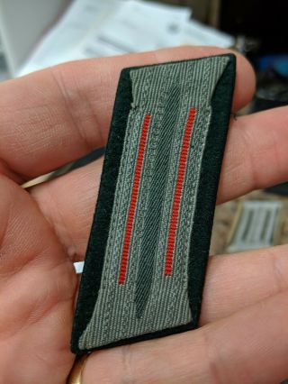 Wwii German Army/heer Artillery Enlisted Single Collar Tab For Combat Tunic