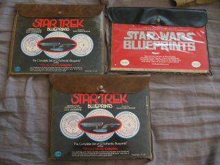 1 Star Wars Blueprints & 2 Star Trek Blueprints