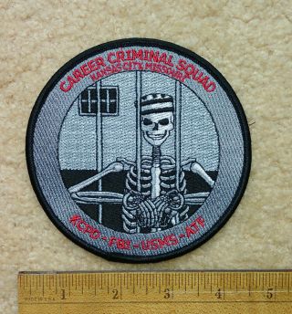 Kansas City Career Criminal Squad Embroidered Patch Police,  Fbi,  Usms,  Atf