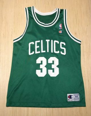 Vintage Champion Boston Celtics Larry Bird Nba Basketball Champion Jersey 44