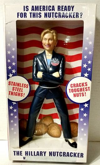 The Hillary Nutcracker - Hillary Clinton 2007 Stainless Steel Thighs