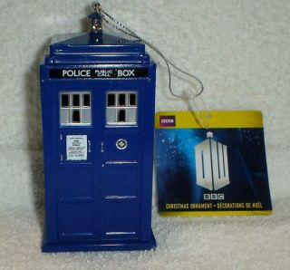 Doctor Who Dr Who Tardis Christmas Ornament W Tag