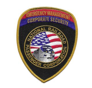 Very Rare - Amtrak - National Railroad Passenger Corp - Emergency Mgt/cor Security