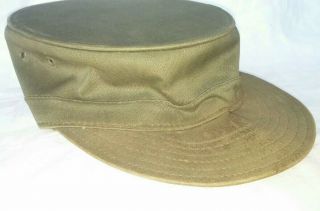 Vintage Us Army Pop - Up Cap Size 7 3/8 " Buccaneer " Combat Fatigue Pop - Up Hat