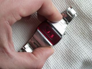 vintage Pulsar Elektronika 1 First Russian USSR Digital Red LED Wrist Watch 2268 3