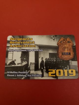 2019 Nypd Sba Courtesy Card