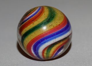 Vintage Marbles Wonky Earlier Colorful Solid Core H/u 11/16 " - 17.  1mm