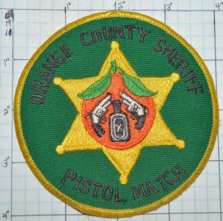 California,  Orange County Sheriff Police Pistol Match Patch