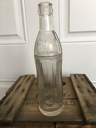 Vintage 7oz Glass Soda Bottle Conrad Beverages Oconomowoc Wisconsin Deco Bottle