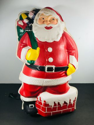 Vtg Noma Christmas Santa Claus Blow Mold Light No.  95 Underwriters Labs