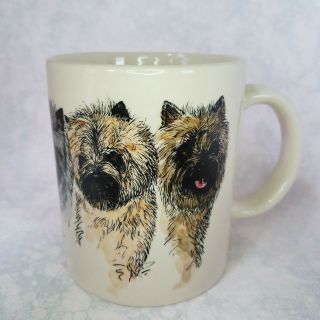 Cairn Terrier Roger Kibbee Coffee Mug 2001 Hand Painted Signed Numbered 7/100
