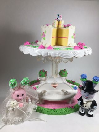 Tea Bunnies Wedding Sweetheart Rose & Bachelor’s Button Tbg Toys 1990’s