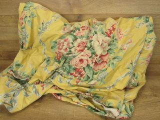 Ralph Lauren Vintage Evelyn Yellow Floral Handmade Double King Size Duvet Cover