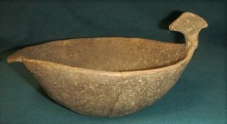 Ancient Native American Indian Pottery Ar Caddo Fulton Aspect Duck Effigy Bowl